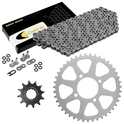 O-Ring Drive Chain W/Front Rear Sprockets Kit for Kawasaki KSF250A Mojave 87-04 - Image 1 of 4