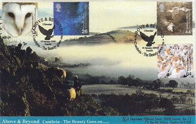 Above and Beyond GB Sheridan FDC 13 Ullswater Penrith 2000 No. 50 of 100 (97480) - Image 1 of 2