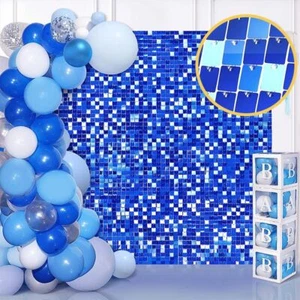 Wedding Sequin Panel Wall Decor Glitter Square Backdrop Decoration Panels - Picture 1 of 19