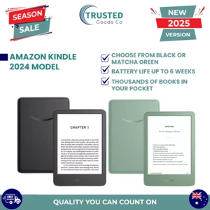 NEW 2024 Amazon Kindle WiFi Book eReader - 16GB MEMORY Christmas Present - Picture 1 of 8