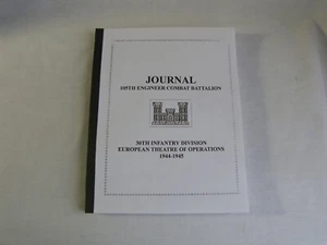 Journal of the 105th Engineer Combat Battalion 30th Infantry WW2 1944-1945 Book - Picture 1 of 5