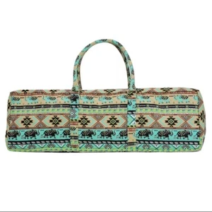 Yogi Path Yoga Mat and Gym Bag - Patterned Duffle Bag with Zipper and Pocket - Picture 1 of 6