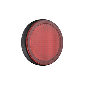 Laser Round Red Reflector Smart Tag - Apple Find My, Waterproof, Bike/Scooter Tr - Picture 1 of 11