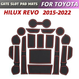 Gate Slot Cup Pad Non-slip Door Groove Mat For Toyota Hilux SR5 4x4 2015-2022 - Picture 1 of 18