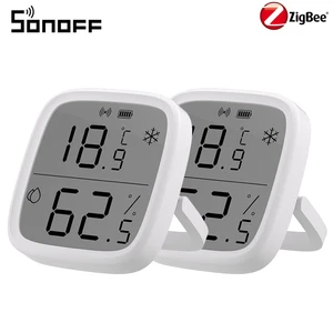 2Pack SONOFF LCD Smart Temperature Humidity Sensor Zigbee Smart Home App Control - Picture 1 of 12