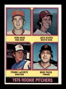 1976 Topps Don Aase Jack Kucek Frank LaCorte Mike Pazik #597 Rookie RC EX-MT