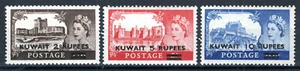 Kuwait 1955-57 GB Castelli supplemento e opt set SG 107-09 MVLH - Foto 1 di 1