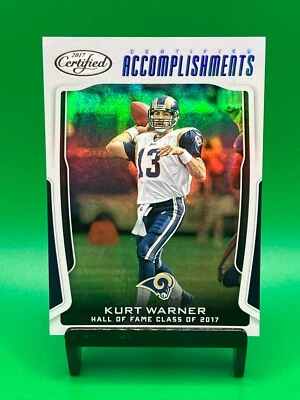 Kurt Warner 2017 Certified Accomplishments CA-KW St. Louis Rams Football - Image 1 of 2
