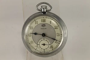 WWII Antique German Pocket Watch UMF Ruhla Regular 1940's - Picture 1 of 9
