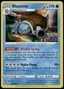 Holo Foil Blastoise 017/078 Holo Raro Pokemon GO - Imagen 1 de 2