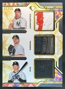 2025 Diamond Icons Mark Teixeira Ben Rice Paul Goldschmidt Triple Cleat #7/10 - Picture 1 of 2