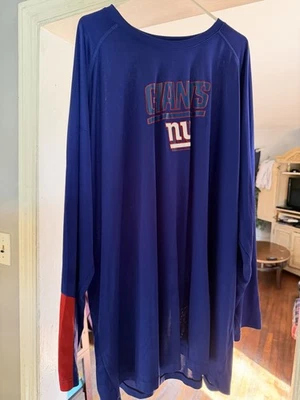 Camisa de manga larga 5xlt New York Giants NFL fútbol majestuosa base genial Foto 1 de 4