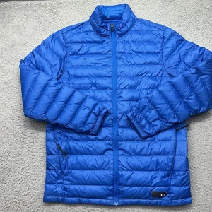Oakley 412287 Mens Size Medium Blue Icon Lightweight Down Full-Zip Puffer Jacket - Bild 1 von 13