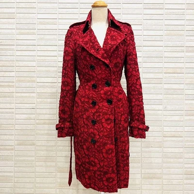 Gabardina de encaje Burberry doble botonadura floral prorsum ropa exterior de diseñador Foto 1 de 4