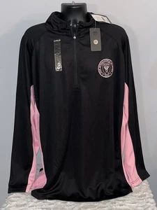 INTER MIAMI CF MLS FUSSBALL 1/4 REISSVERSCHLUSS LANGARM PERFORMANCE PULLOVER SHIRT 4XL Neu mit Etikett - Bild 1 von 3
