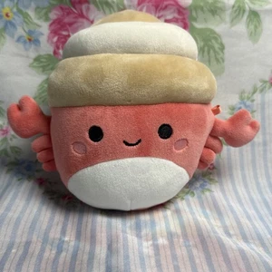 "Indie El Ermitaño Cangrejo Squishmallow 6"" Peluche Sea Life Squad Kellytoy Lindo Cangrejo" - Imagen 1 de 2