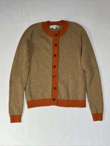 Ines De La Fressange Uniqlo Wool Alpaca Blend Sweater Womens Small Camel Orange - Picture 1 of 12