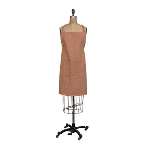 Woven Linen and Cotton Kitchen and Dining Waffle Pocket, Terra-Cotta Apron, T... - Picture 1 of 6