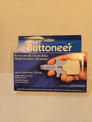 Avery Dennison The Original Buttoneer Fastening System As Seen on TV, Ships Free - Image 1 of 4
