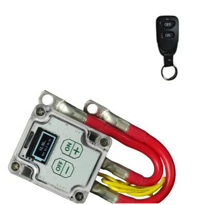 Car Remote Battery Disconnect Shut Off Kill Switch Anti Theft Display Voltage - Image 1 of 4