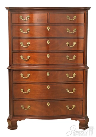 L54605EC: KINDEL Winterthur Mahogany Philadelphia High Chest Cover