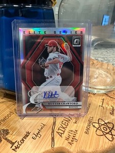 2022 Donruss Optic The Elite Series Signatures Kutter Crawford Rookie Auto RC si
