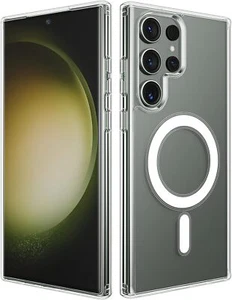 Para Samsung Galaxy S25 S24 Ultra S23 S23 Plus S22 + Funda Transparente Delgada Mag Safe - Imagen 1 de 5