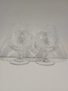 2 vasos globo brandy SHELL EXPRO de cristal de Edimburgo estampados aceite real holandés - Imagen 1 de 9