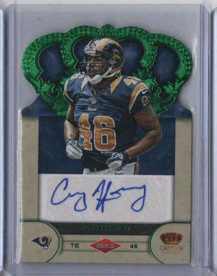 2012 Crown Royale CORY HARKEY 46/49 auto RC Emerald die cut Rookie Rams - Image 1 of 1