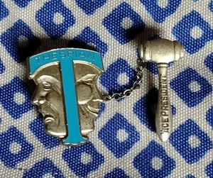Thespian Club Lapel Pin Vice President Vintage  - Picture 1 of 4