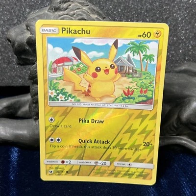 Pikachu 30/111 Reverse Holo Crimson Invasion Pokemon Card - Image 1 of 2