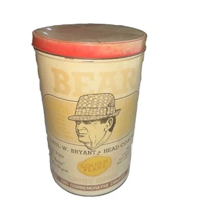 1981 PAUL 'BEAR' BRYANT Golden Flake Potato Chip Can ALABAMA FOOTBALL 1981 NICE! - Picture 1 of 7