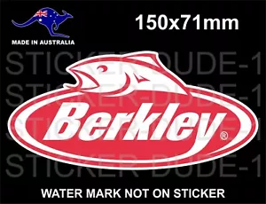 BERKLEY FISHING STICKER FOR TOOLBOX BOAT 4x4 BEER FRIDGE MANCAVE ETC - Picture 1 of 1