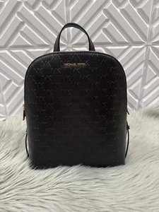 MICHAEL KORS CINDY BLACK LG BACKPACK - Picture 1 of 13