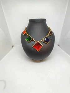  superbe et imposant collier vintage haute couture georges rech - Imagen 1 de 8