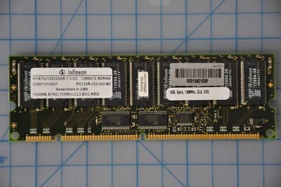 COMPAQ/HP 1GB SDRAM MEMORY KIT PC133 ECC 163902-001 - Image 1 of 2