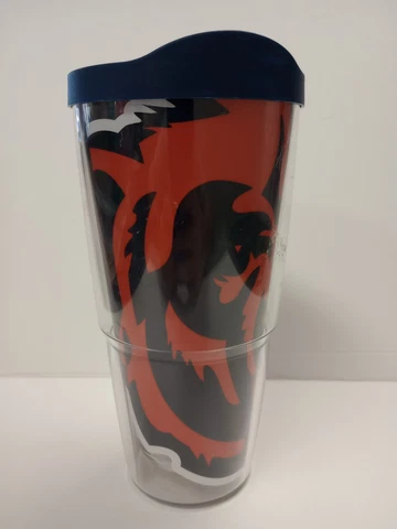 Chicago Bears Tervis Tumbler 24 oz NFL Authentic Keeps Drinks Hot & Cold Cover