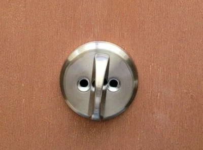 Schlage Replacement Inside Interior Deadbolt Thumb Turn Piece Part Satin Nickel - Image 1 of 3