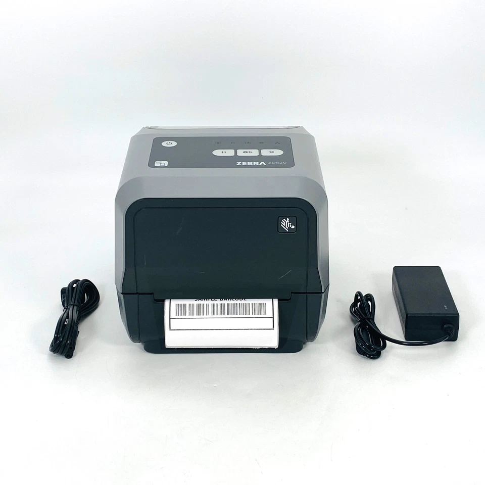 Zebra ZD620 Thermal Transfer Label Printer USB BT LAN 300 dpi Fast Shipping - Image 1 of 4