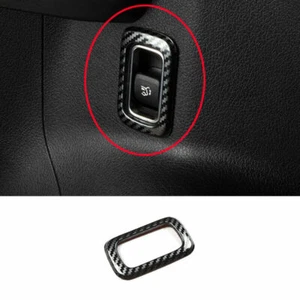 For Benz GLA 2020-2023 Carbon Fiber Steel Tailgate Rear Door Switch Cover Trim - Picture 1 of 6