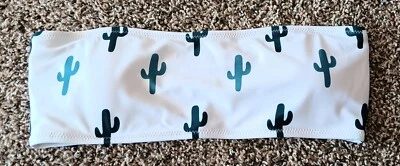 Womens/Juniors Sz M Bikini Top Cactus Pattern - Image 1 of 4