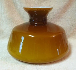 Großer Braunglas Lampenschirm 9 3/4" Monteur - Bild 1 von 5