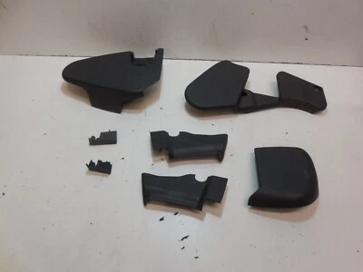 03-06 Mercedes W211 E55 AMG Set of 7 Front Right Passenger Seat Track Trims - Image 1 of 4