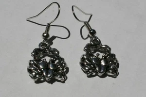 Krabben Ohrringe, schöner Anhänger, Krebszeichen, gold- oder silberfarben, leicht - Bild 1 von 8