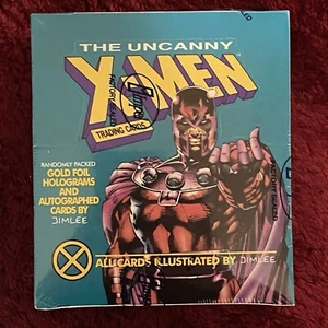 Factory Sealed Box Impel Uncanny X-Men Series 1 Jim Lee Autos Magneto Aqua 1992 - Bild 1 von 12