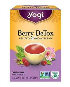 YOGI TEA Organic , Berry DeTox Stress Relief 16 TB , 32g Free Shipping W.W - Picture 1 of 5