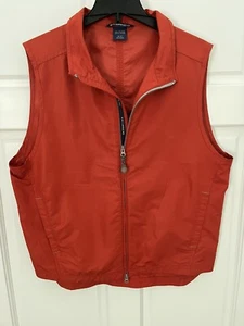 EXOFFICIO Men's Medium Climate Guard Windbreaker VEST golf travel Orange outdoor - Picture 1 of 6