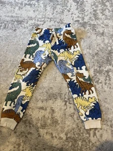 H&M Sweat Pants Joggers Dinosaur Kids White Size 6 - Picture 1 of 3