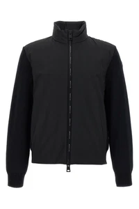 MONCLER Men's Black Wool Down Cardigan New - Picture 1 of 3