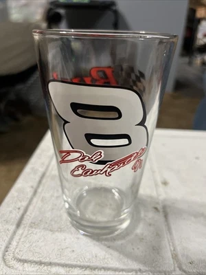 Taza de cerveza Pilsner vaso de pinta Nascar Dale Earnhardt Jr Budweiser #8 bar carreras Foto 1 de 4